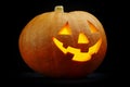 Illuminated cute halloween pumpkin