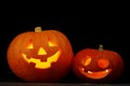 Illuminated cute halloween pumpkin