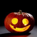 Illuminated cute halloween pumpkin