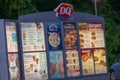 Illuminated Dairy Queen Drive Thru Menu