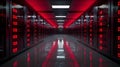 The Data Center Corridor.AI generated image Royalty Free Stock Photo