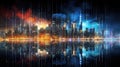 illuminated data city