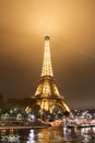 Illuminated Eiffel tower