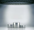 Illuminated empty stage podium Royalty Free Stock Photo