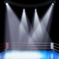Illuminated empty stage podium Royalty Free Stock Photo