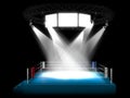 Illuminated empty stage podium Royalty Free Stock Photo