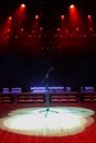 Concert stage with red light Royalty Free Stock Photo