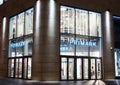 Illuminated entrance of the Primark clothing store on the Kalvermarkt corner of Spui in The Hague