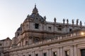 Rome - Scenic view on the illuminated facade of the Saint Peter Basilica in the Vatican City, Rome, Italy Royalty Free Stock Photo