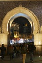 Illuminated gate to the medina