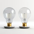 Illuminated Glass Light Bulbs In Vray Tracing Style