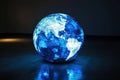 Illuminated Globe Art Installation Royalty Free Stock Photo