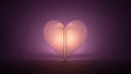 Illuminated Heart Shape Royalty Free Stock Photo