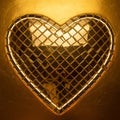 Illuminated Heart-Shaped Wall Art Royalty Free Stock Photo