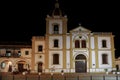 View to illuminated Iglesia La Inmaculada Concepcion at night, Santa Cruz de Mompox, World