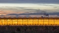 Illuminated industrial greenhouse