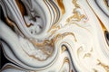 Illuminated Intricacies: AI Generated Abstract Texture Photography Highlighting White Gold Intricate Pattern on Artificial Marble