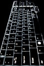 Illuminated keyboard Royalty Free Stock Photo
