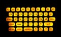 Illuminated Keyboard Royalty Free Stock Photo