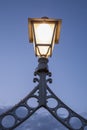 Illuminated Lamp on Ha'Penny Bridge, Dublin Royalty Free Stock Photo