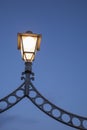 Illuminated Lamp on Ha'Penny Bridge, Dublin