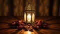 Illuminated Lantern with Dates Royalty Free Stock Photo