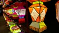 Illuminated Lantern Festival at night