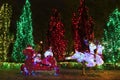 Santa Claus in his sleigh decoration for Christmas Royalty Free Stock Photo