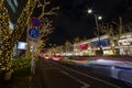 Illuminated light at the street in Omotesando Tokyo Royalty Free Stock Photo