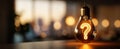 The illuminated lightbulb with a question mark inspiring creative thoughts..AI generated image Royalty Free Stock Photo