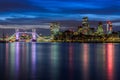 Illuminated London Cityscape During Sunset Royalty Free Stock Photo