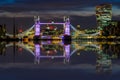 Illuminated London Cityscape During Sunset Royalty Free Stock Photo