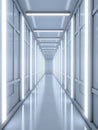 Illuminated long corridor in modern office building 1695524790021 3