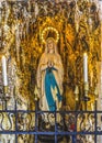 Illuminated Mary Statue Church of Angelo San Raffaele Venice Italy