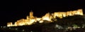 Illuminated Medieval castle of Narikala in Tbilisi Royalty Free Stock Photo