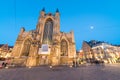 Illuminated medieval city of Gent, Belgium