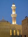 Illuminated minaret of the Great Mosque of Nizwa, Oman