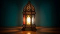 Illuminated Moroccan Lantern Royalty Free Stock Photo