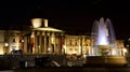 Illuminated National Gallery at night Royalty Free Stock Photo