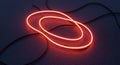 Illuminated neon wire abstract background red glowing light design Royalty Free Stock Photo