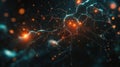 Illuminated Neuron Network Microscopic Visualization