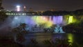 Illuminated Niagara Falls American Royalty Free Stock Photo