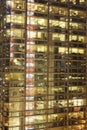 Photo of Illuminated office building facade Royalty Free Stock Photo