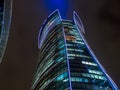 Illuminated office building at night Royalty Free Stock Photo