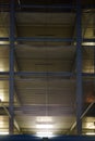Illuminated parking garage in the night Royalty Free Stock Photo