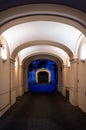 Illuminated Passage To The Courtyard Of A Historic Building In Vienna In Austria