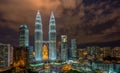 Illuminated Petronas Twin Tower