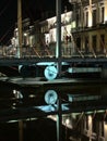 Predikherenbrug bridge at night in Ghent