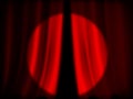 Illuminated red curtain Royalty Free Stock Photo