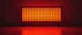 Illuminated Red LED Display Screen Digital Billboard Bright Red Light Panel Modern Technology